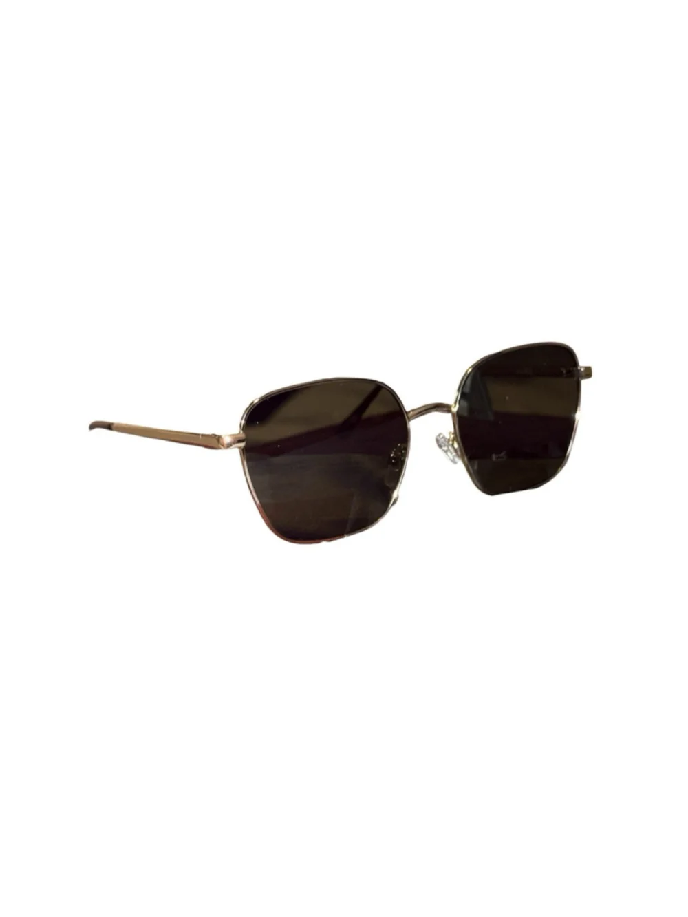 NWT Aire Spiral Gold Aviator Sunglasses Green Lenses UV Protection AIR2442269